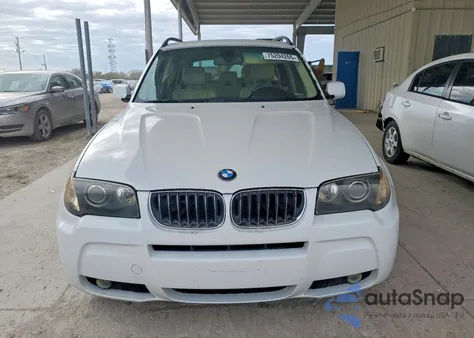 2006 BMW X3 3.0I z USA, uszkodzony, nr VIN WBXPA93446WG85971
